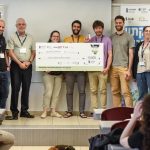 16.05.22 Gal's team receiving first place prize at the Energy hackathon in honor of the late Guy Sela
